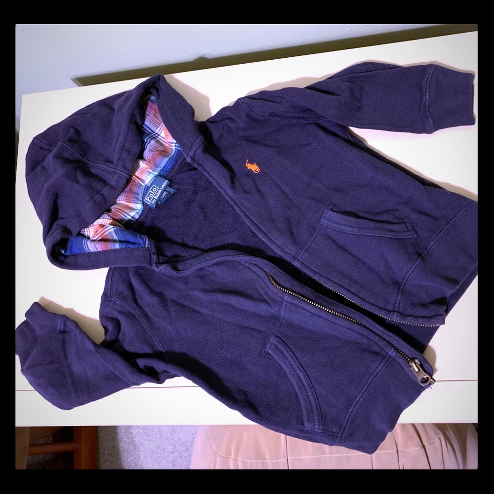 Polo Ralph Lauren zip up hoodie. Size 2T